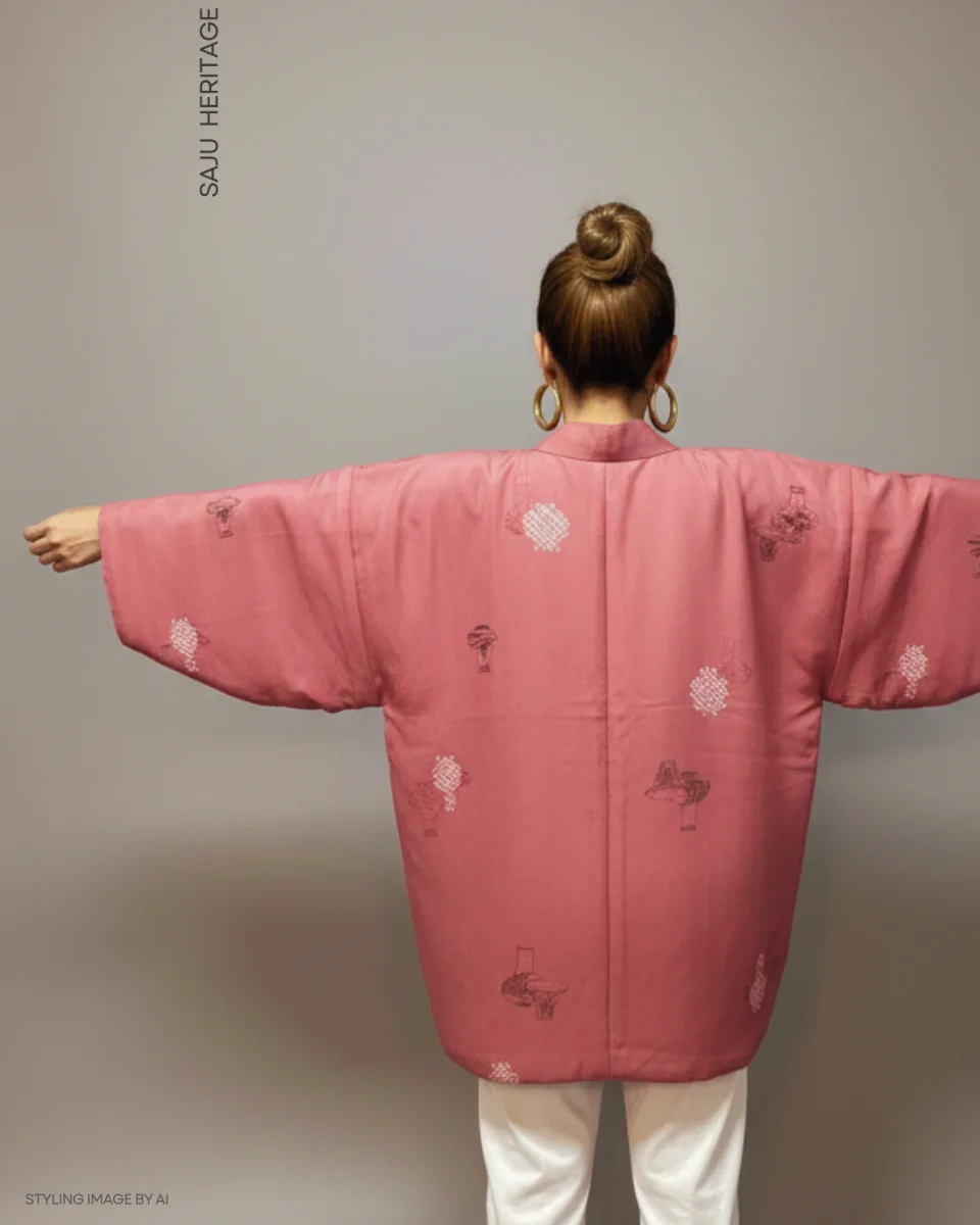 半纏を纏うモデル